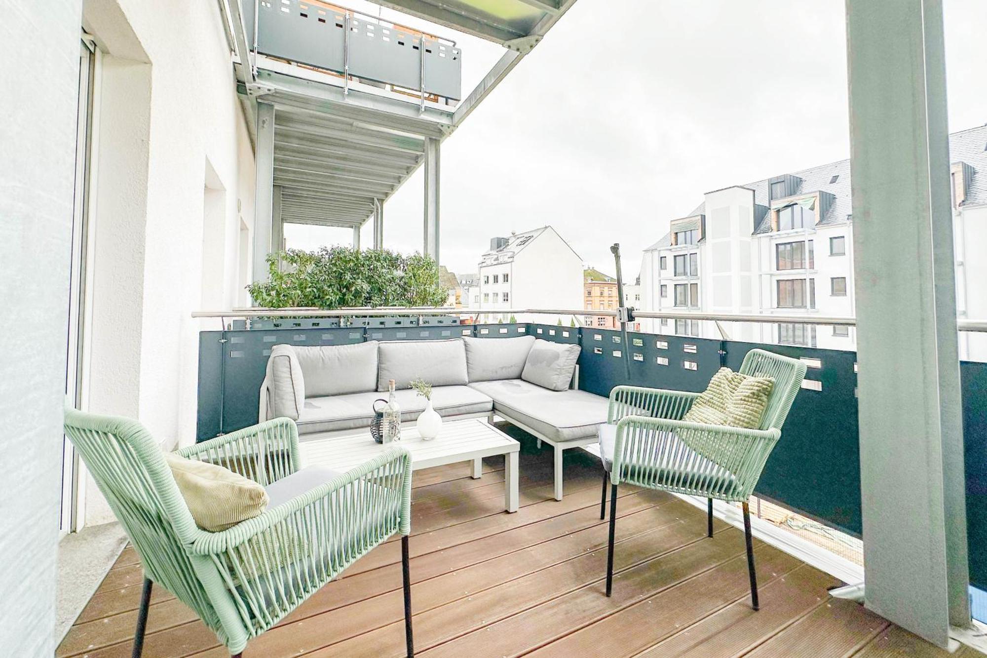 Modernes Trierer Cityloft Mit Grossem Balkon Eksteriør bilde