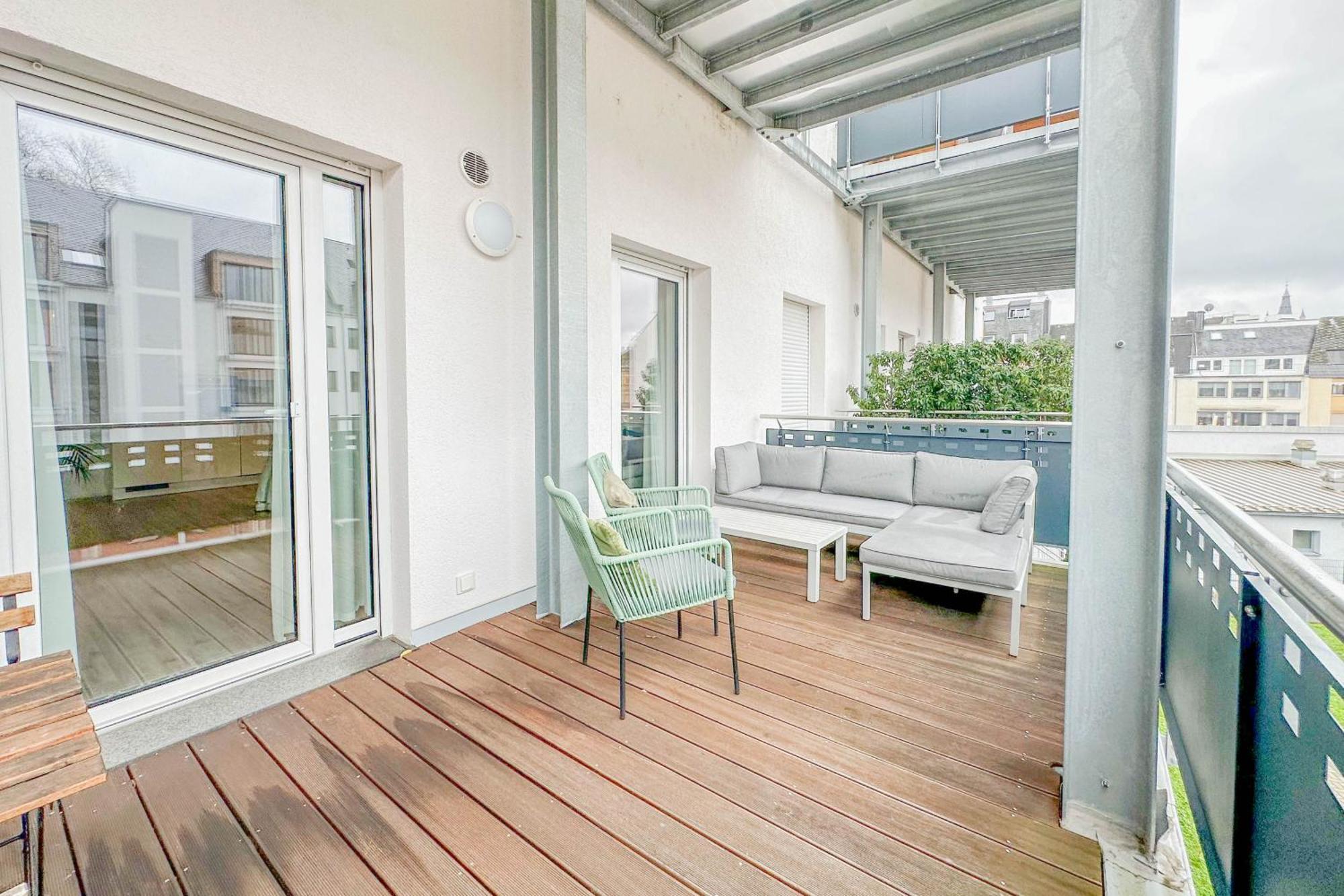 Modernes Trierer Cityloft Mit Grossem Balkon Eksteriør bilde